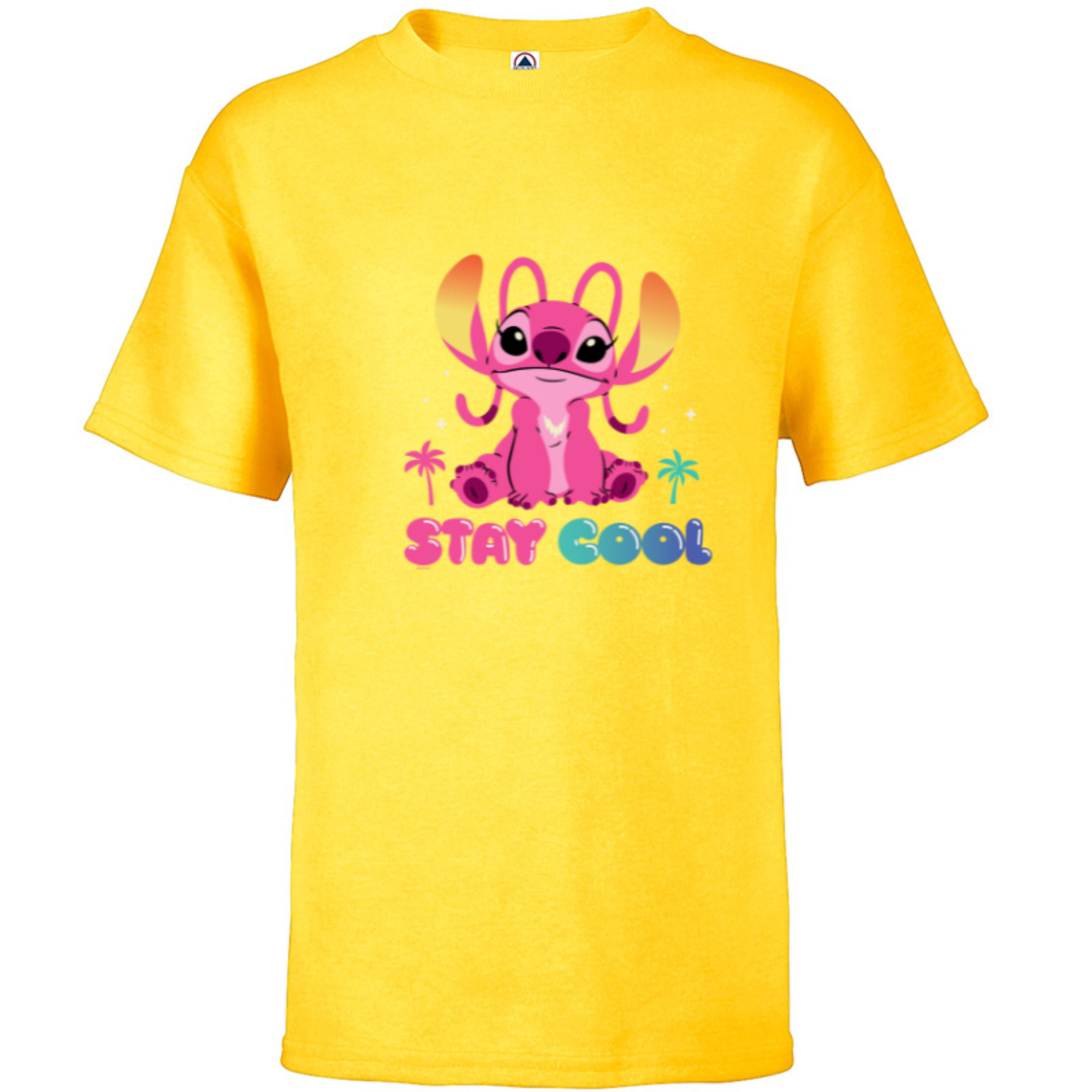 Disney Angel Stay Cool Bubble Letters - Short Sleeve T-Shirt for