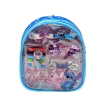 Disney Angel & Stitch Girls Hair Accessory Mini Backpack (10-Pcs)
