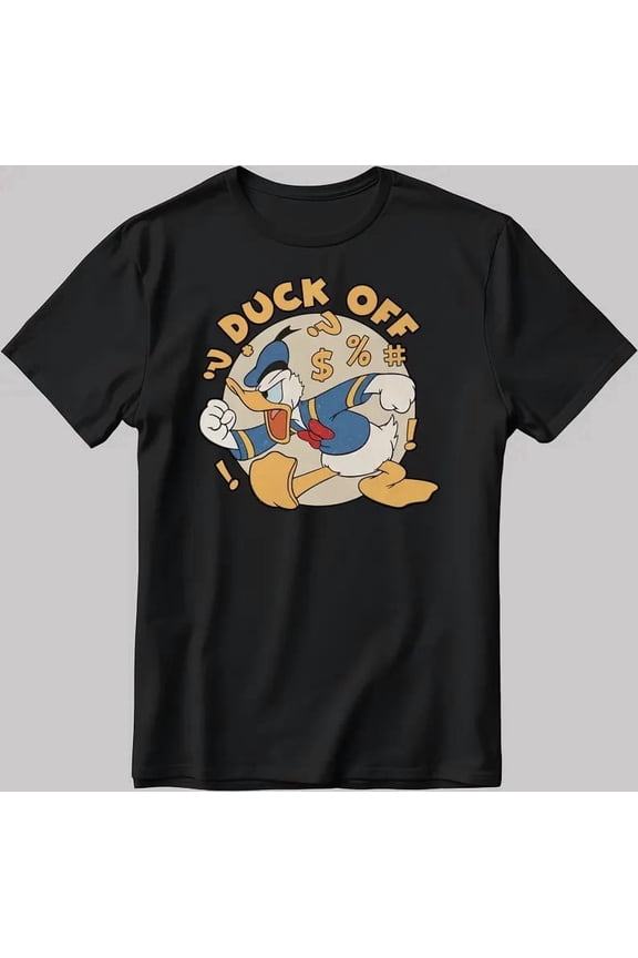 Disney Angry Donald Duck Off Mad Temper Sarcastic Character T-shirt