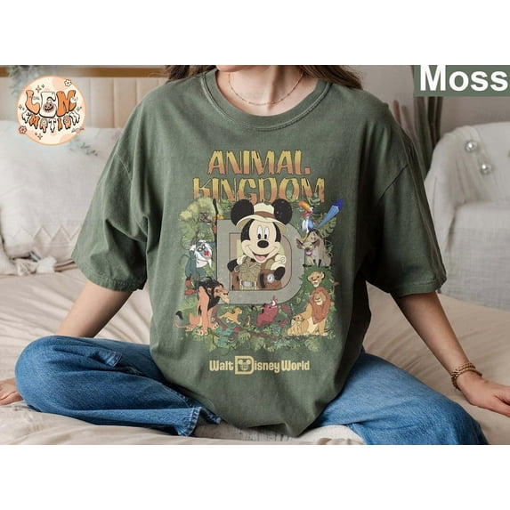 Disney Animal Kingdom Mickey Safari Comfort Colors T-Shirt, Vintage Animal Kingdom, Disney Safari Trip Shirt, Disneyworld