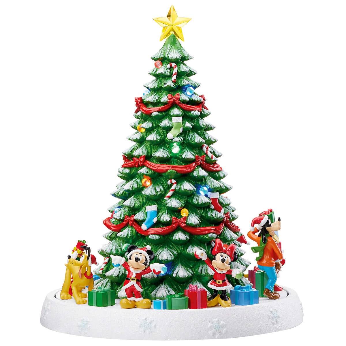 Disney Animated Holiday Tree With Lights Music Walmart