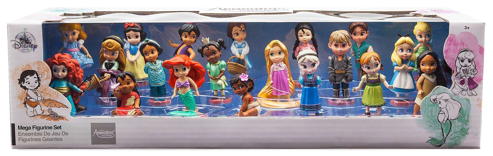 Disney Animators Collection 20 Piece PVC Figure Mega Play