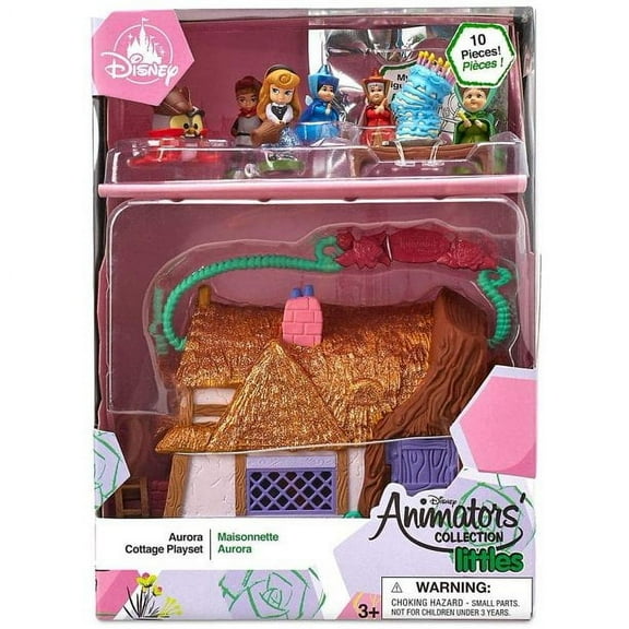 Disney Animators Littles Aurora Cottage Playset Sleeping Beauty