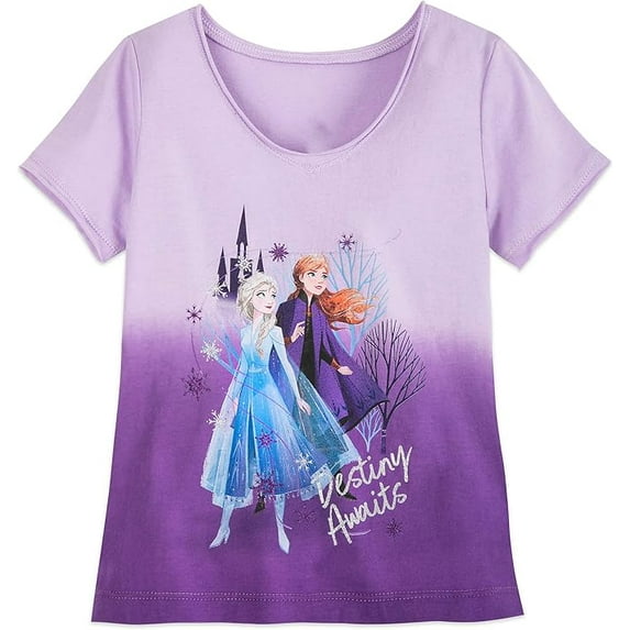 Disney Anna and Elsa T-Shirt for Girls – Frozen II Size 5/6