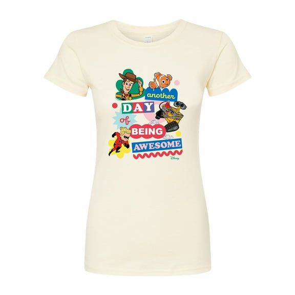 Disney - Another Day Of Being Awesome - Juniors Fitted Graphic T-Shirt