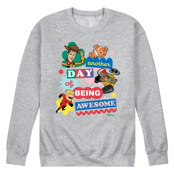 Disney - Another Day Of Being Awesome - Men's Crew Neck Fleece Pullover