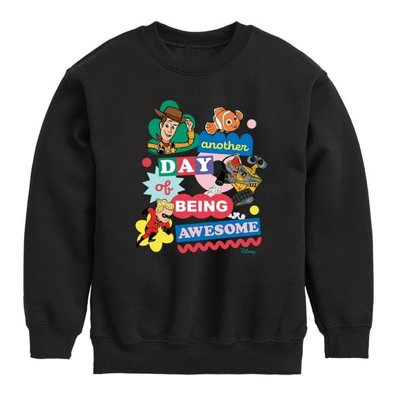 Disney - Another Day Of Being Awesome - Toddler & Youth Crewneck Fleece Sweatshirt