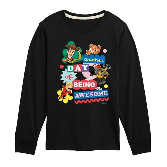 Disney - Another Day Of Being Awesome - Toddler & Youth Long Sleeve Graphic T-Shirt