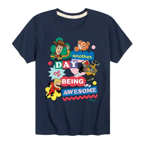 Disney - Another Day Of Being Awesome - Toddler & Youth Short Sleeve Graphic T-Shirt