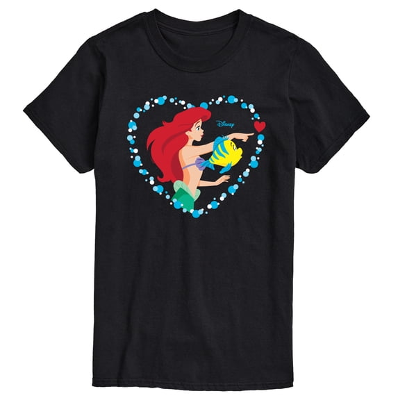 Disney - Ariel Heart - Men's Short Sleeve Graphic T-Shirt