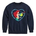 thumbnail image 1 of Disney - Ariel Heart - Toddler And Youth Crewneck Fleece Sweatshirt, 1 of 5