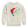 thumbnail image 1 of Disney - Ariel Heart - Toddler And Youth Crewneck Fleece Sweatshirt, 1 of 5