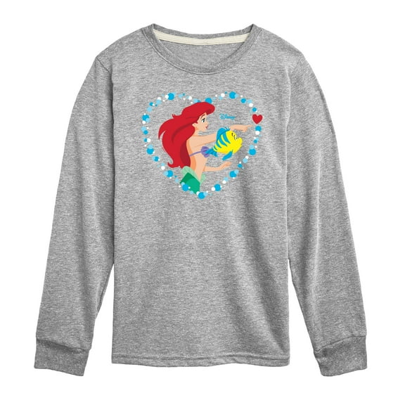 Disney - Ariel Heart - Toddler And Youth Long Sleeve Graphic T-Shirt