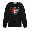 thumbnail image 1 of Disney - Ariel Heart - Toddler And Youth Long Sleeve Graphic T-Shirt, 1 of 4