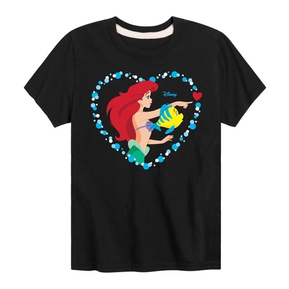 Disney - Ariel Heart - Toddler And Youth Short Sleeve Graphic T-Shirt
