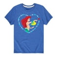 thumbnail image 1 of Disney - Ariel Heart - Toddler And Youth Short Sleeve Graphic T-Shirt, 1 of 4