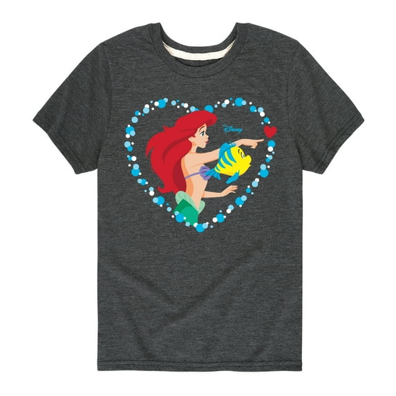 Disney - Ariel Heart - Toddler And Youth Short Sleeve Graphic T-Shirt