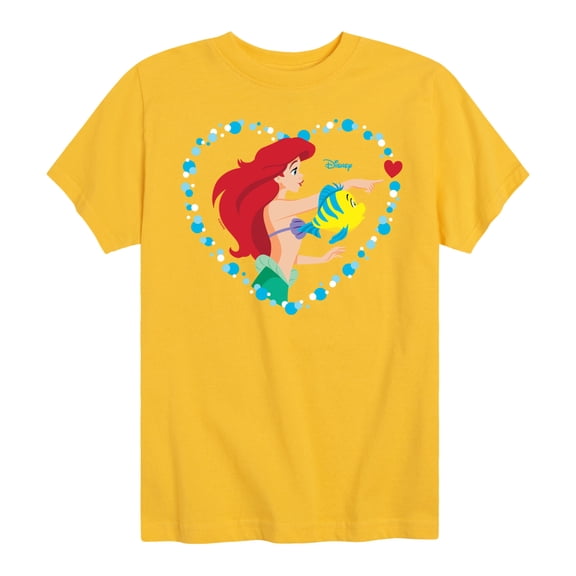 Disney - Ariel Heart - Toddler And Youth Short Sleeve Graphic T-Shirt