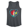 thumbnail image 1 of Disney - Ariel Heart - Women's Racerback Graphic Tank, 1 of 4