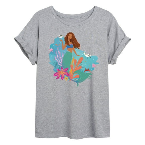 Disney - Ariel - Juniors Ideal Flowy Muscle T-Shirt