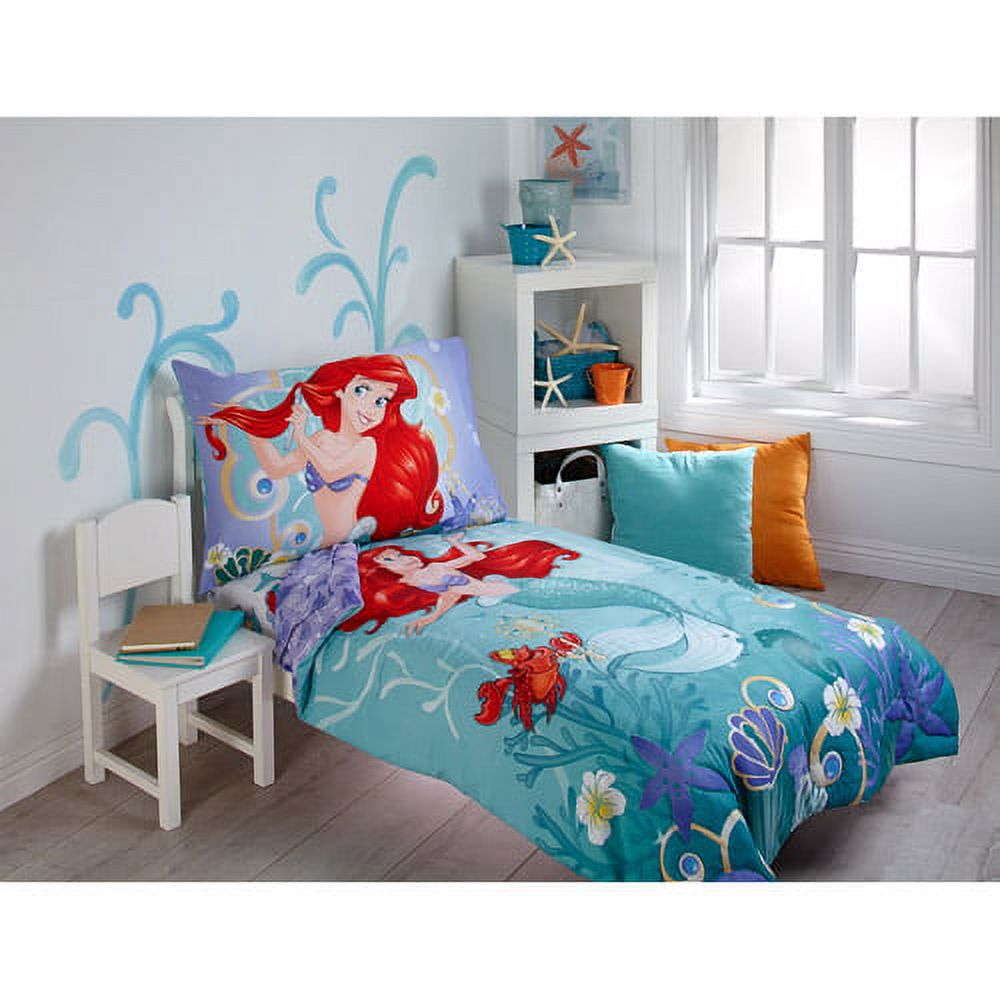 Disney Ariel Key to the Sea 4-Piece Toddler Bedding Set - image 1 of 7