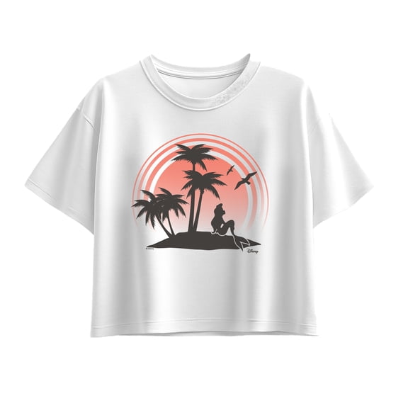 Disney - Ariel Mermaid Sunset - Youth Girls Boxy T-Shirt