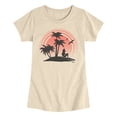 thumbnail image 1 of Disney - Ariel Mermaid Sunset - Youth Girls Fitted Short Sleeve T-Shirt, 1 of 4