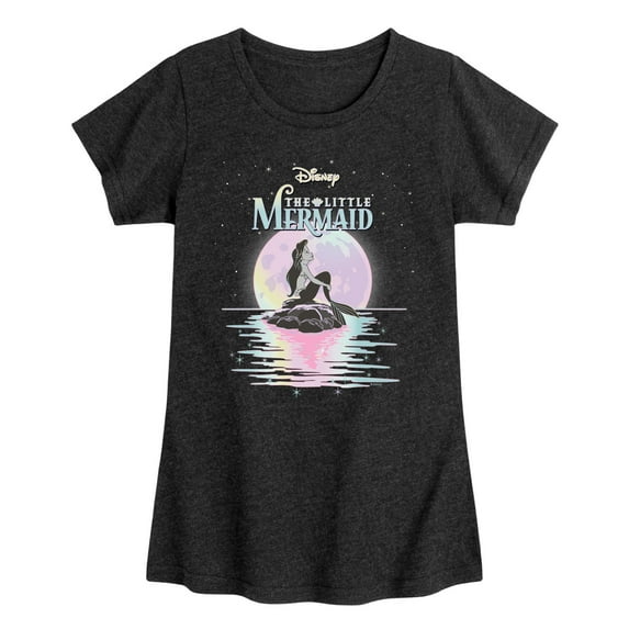 Disney - Ariel Moon Stars - Youth Girls Fitted Short Sleeve T-Shirt