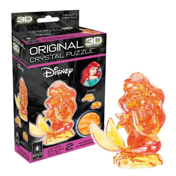 Disney Ariel Original 3D Crystal Puzzle from BePuzzled, Ages 12 and Up