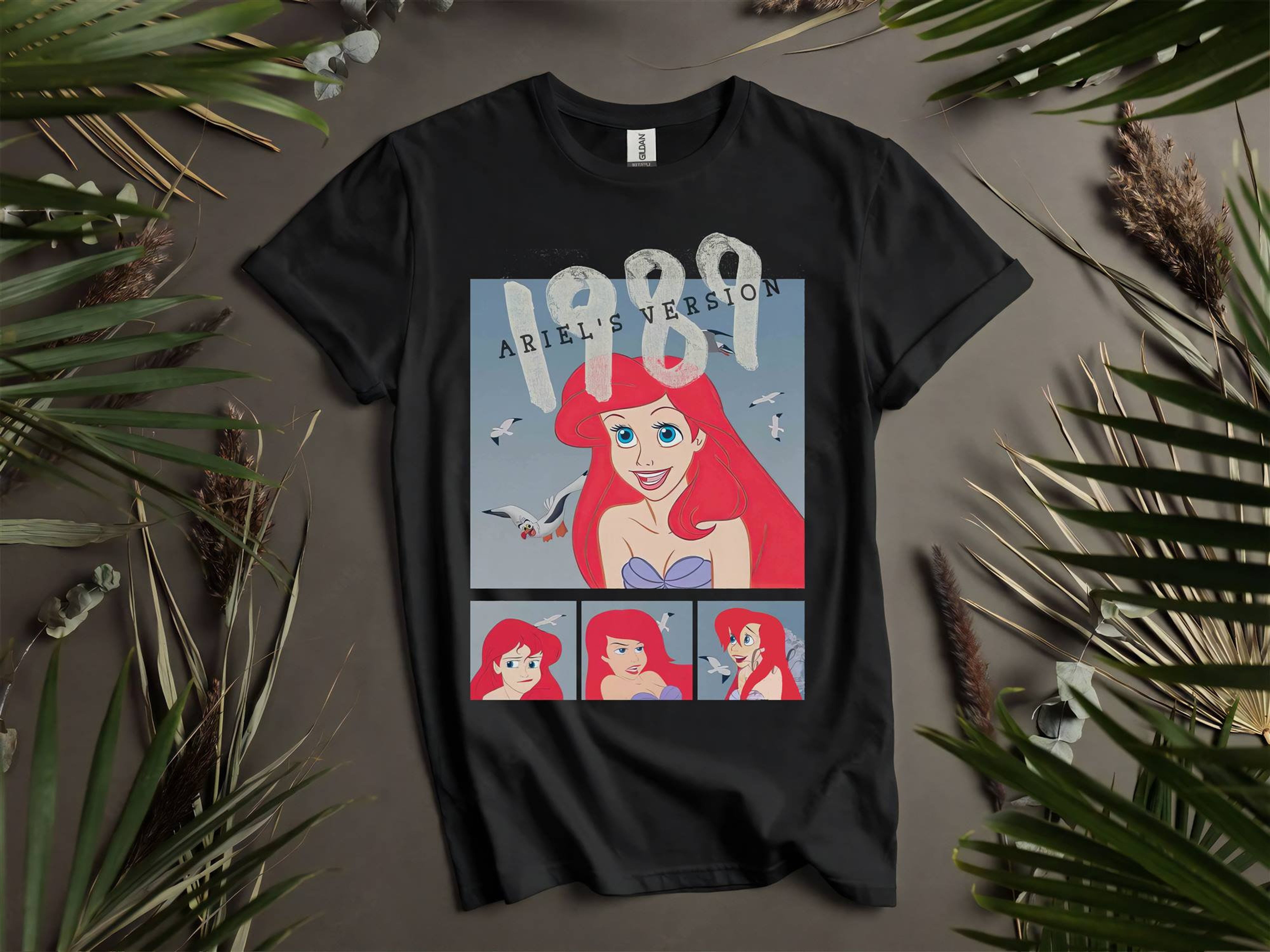 Disney Ariel Princess Version 1989 Custom TShirts for Men, Women, and