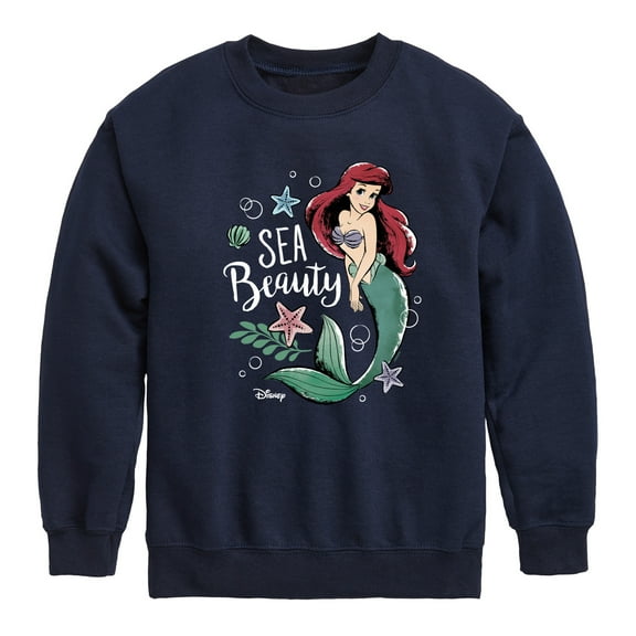 Disney - Ariel Sea Beauty - Toddler & Youth Crewneck Fleece Sweatshirt