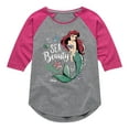 thumbnail image 1 of Disney - Ariel Sea Beauty - Toddler & Youth Girls Raglan Graphic T-Shirt, 1 of 5