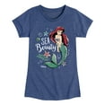 thumbnail image 1 of Disney - Ariel Sea Beauty - Toddler & Youth Girls Short Sleeve Graphic T-Shirt, 1 of 5