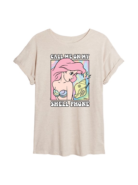 - Ariel Shell Phone Relaxed Fit T-Shirt