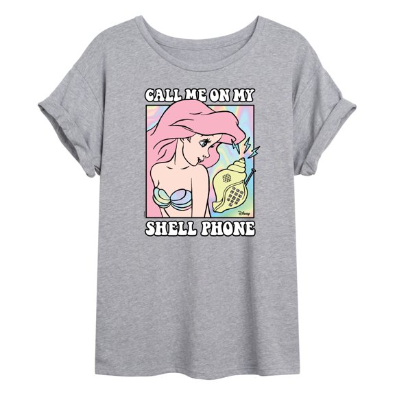 Disney - Ariel Shell Phone - Women's Oversized T-Shirt
