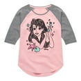 thumbnail image 1 of Disney - Ariel Sketch  - Toddler & Youth Girls Raglan Graphic T-Shirt, 1 of 4