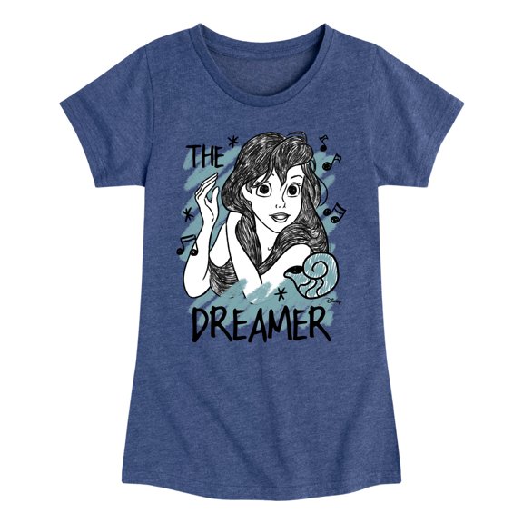 Disney - Ariel The Dreamer  - Toddler & Youth Girls Short Sleeve Graphic T-Shirt