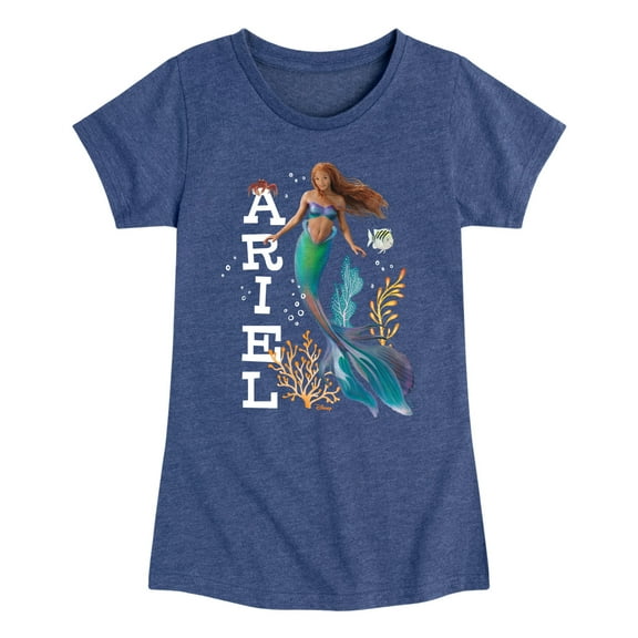 Disney - Ariel - Toddler & Youth Girls Short Sleeve Graphic T-Shirt
