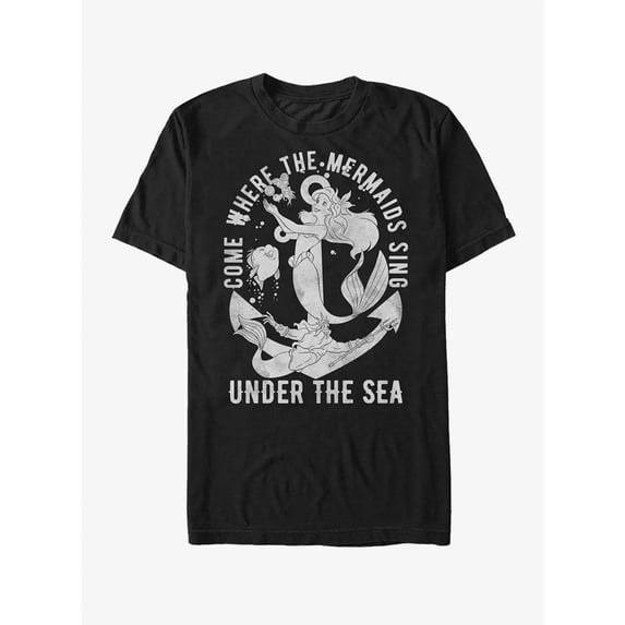 Disney Ariel Under The Sea Mermaid Princess Ocean Wave T-shirt