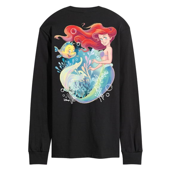 Disney - Ariel Watercolor - Men's Long Sleeve Graphic T-Shirt