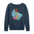 thumbnail image 1 of Disney - Ariel  - Women's Lightweight French Terry Long Sleeve Shirt, 1 of 5