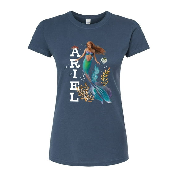 Disney - Ariel in Water - Juniors Fitted Graphic T-Shirt