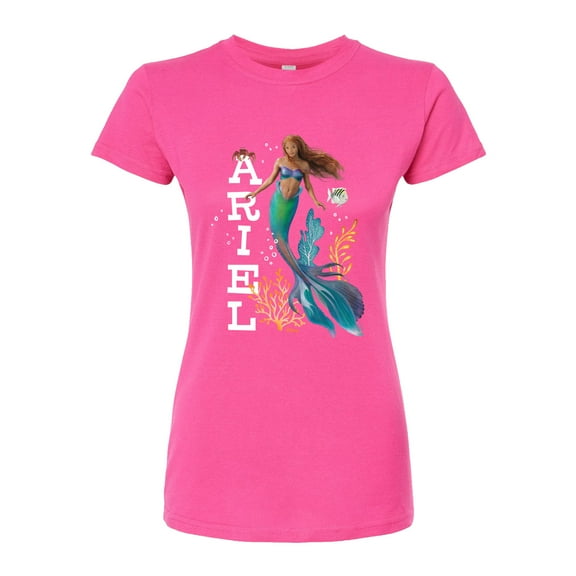 Disney - Ariel in Water - Juniors Fitted Graphic T-Shirt