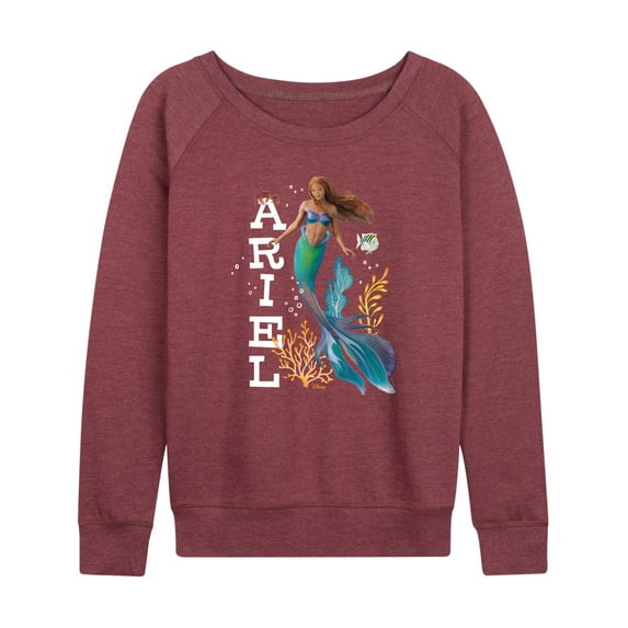 Disney - Ariel in Water - Women's Lightweight French Terry Long Sleeve Shirt