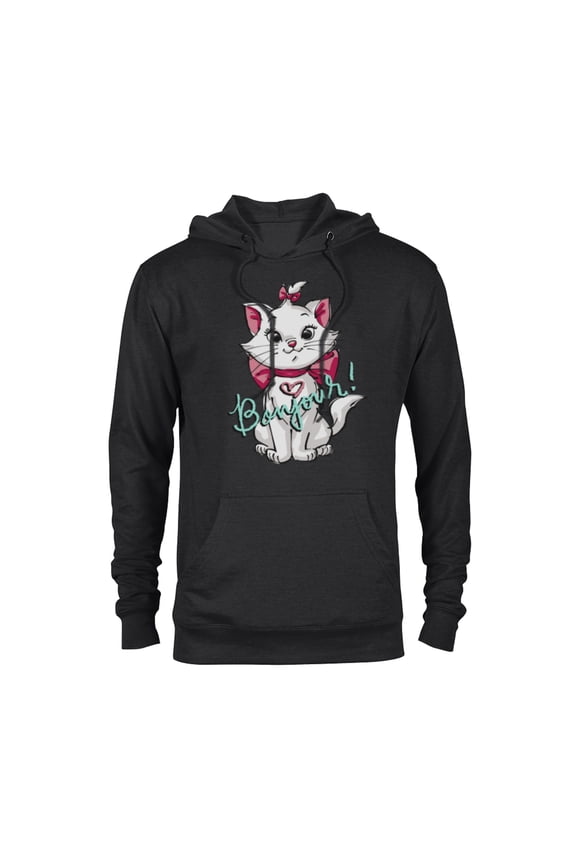 Aristocats Marie Bonjour - Pullover Hoodie for Adults -Customized-Black