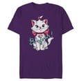 thumbnail image 1 of Disney Aristocats Marie Bonjour - Short Sleeve Blended T-Shirt for Adults -Customized-Purple, 1 of 5
