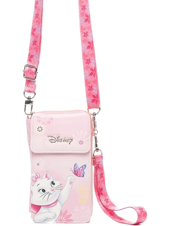 Disney Aristocats Marie Crossbody Cell Phone Wallet Wristlet