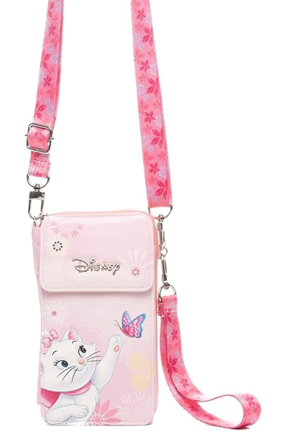 Disney Aristocats Marie Crossbody Cell Phone Wallet Wristlet