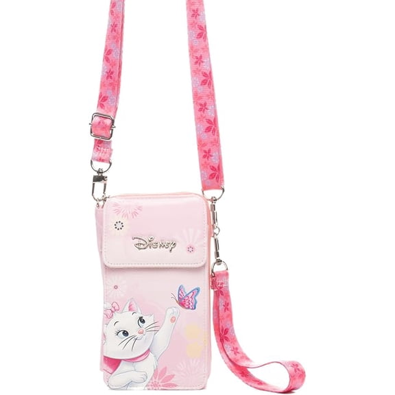 Disney Aristocats Marie Crossbody Cell Phone Wallet Wristlet