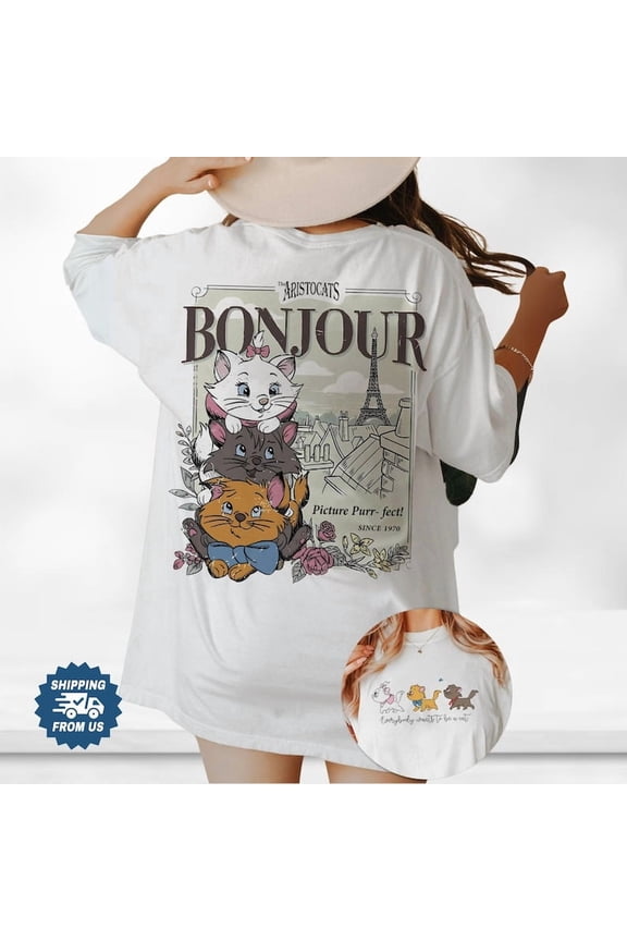 Disney Aristocats Shirt, Disney Marie Cat Shirt, Marie Berlioz Toulouse Tee, Magic Kingdom Tshirt, Disneyland Trip Tee
